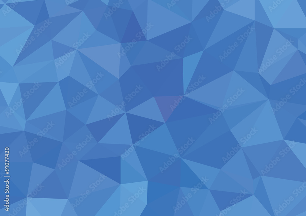 Fototapeta premium Blue White Polygonal Mosaic Background, Vector illustration, Cre