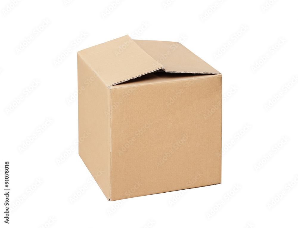 cardboard box isolated on white background cardboard box isolated on white background