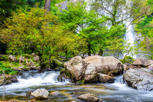 Green waterfall
