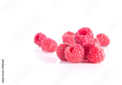 Berry on white background.