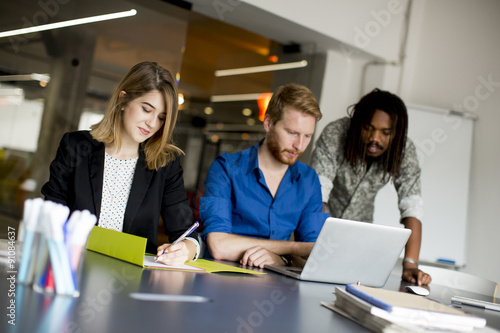 Young people in the office