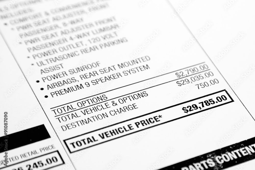 Car Sticker Price Car Sticker Price