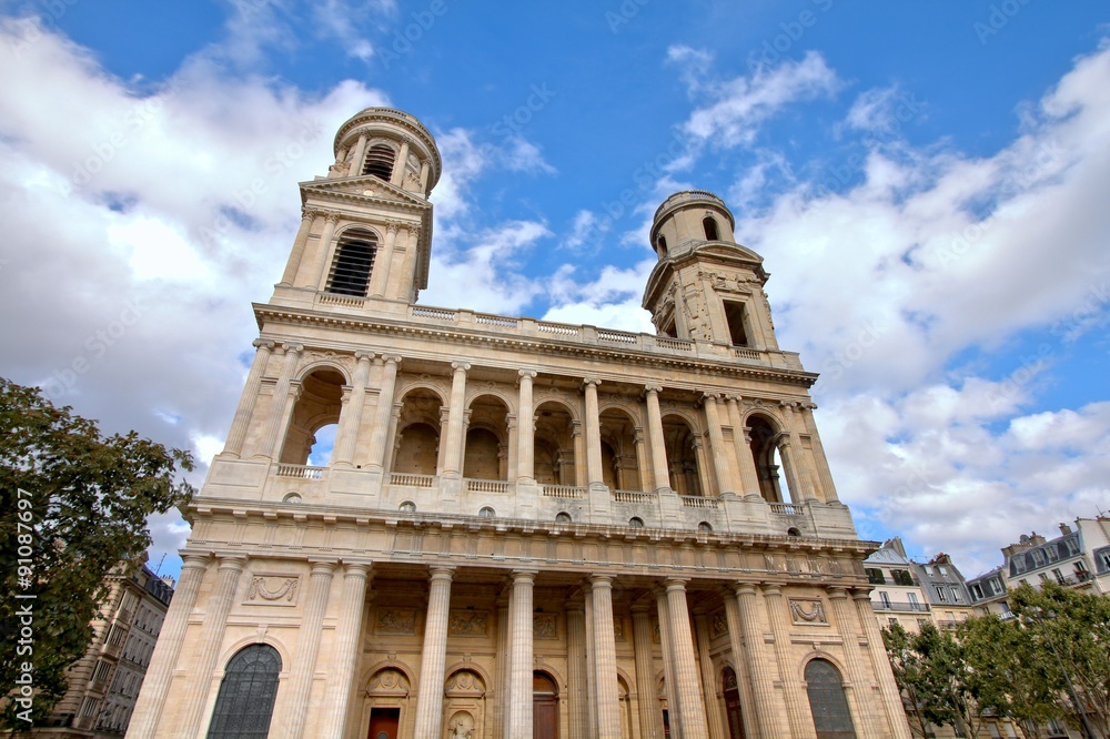 Saint Sulpice Church in Paris, France