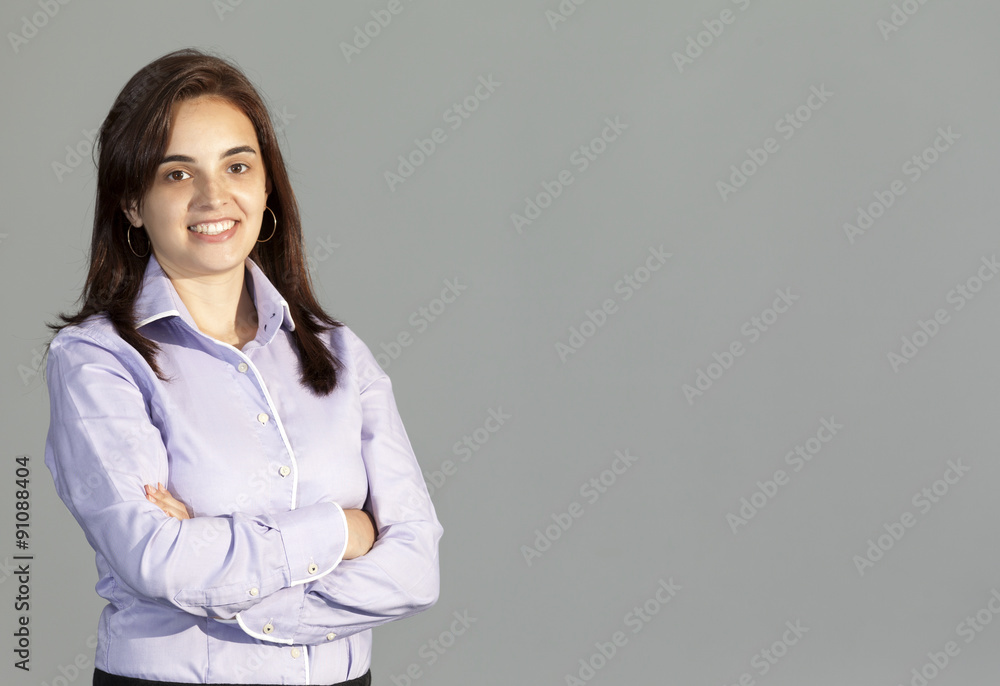 Portrait of a beautiful business woman smiling