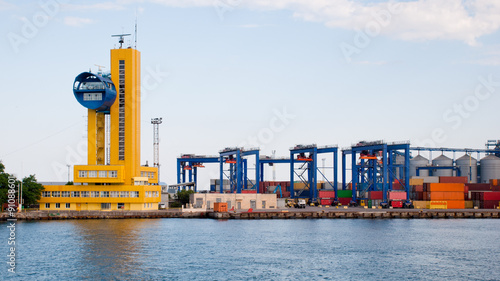 Canvas Print Sea port in Odessa