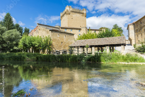 Castle of Cuzcurrita of Tiron river, La Rioja (Spain) photo