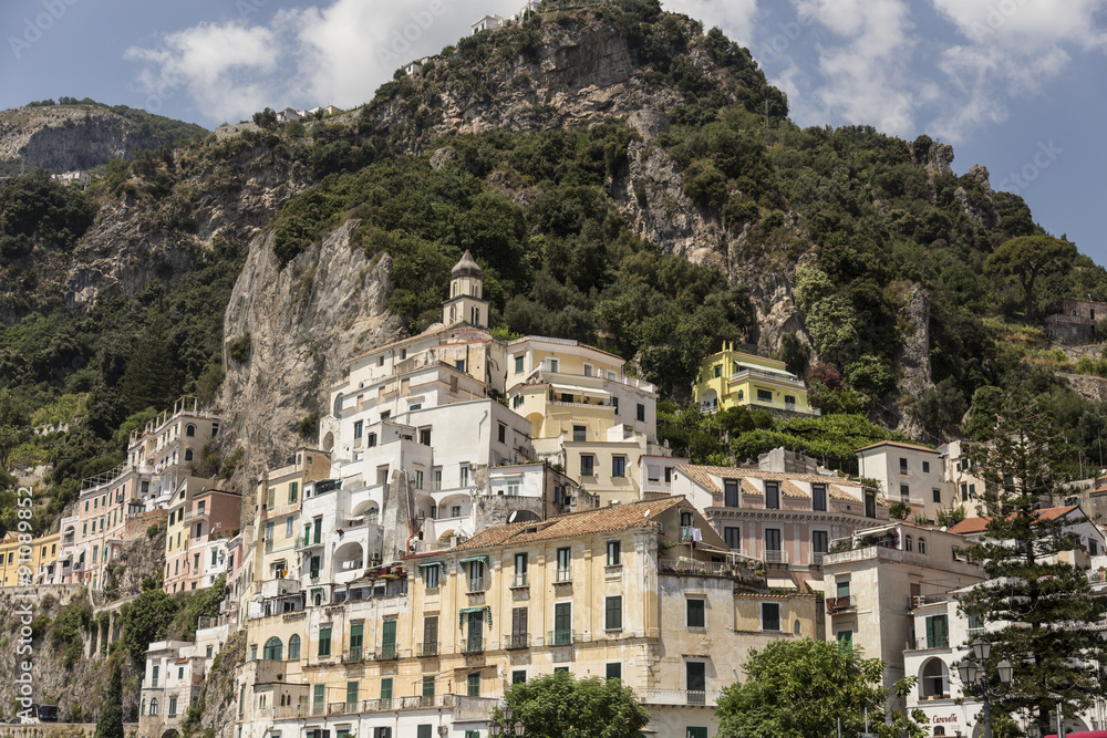 Landscape of Amalfi coast in italy.