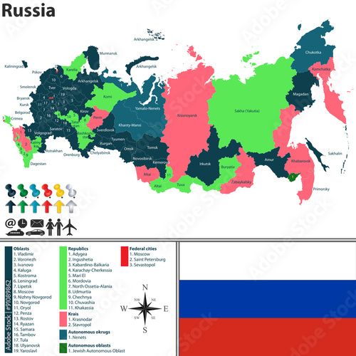 Map of Russia