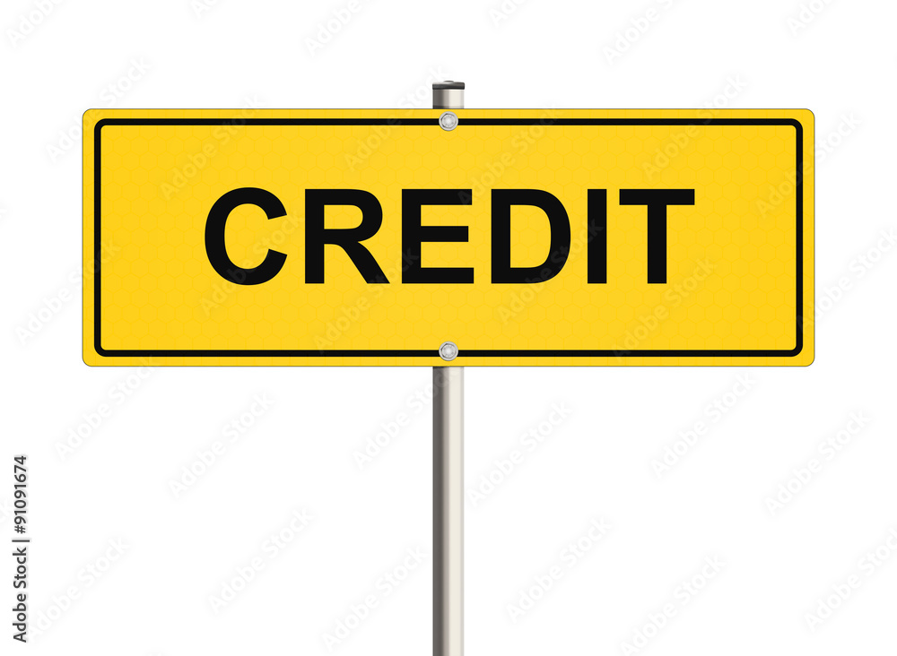 Credit. Road sign on the white background. Raster illustration. Credit. Road sign on the white background. Raster illustration.