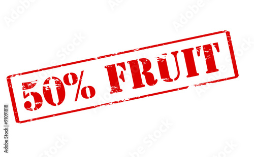 Fifty percent fruit
