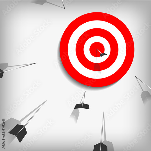 Vector : Miss and on target bow
