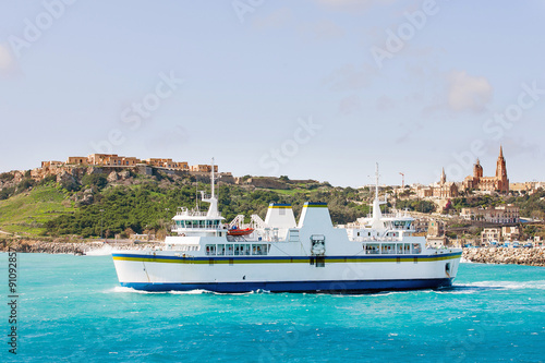 Port of Mgarr on the small island of Gozo. Ferry goes from Mgarr.