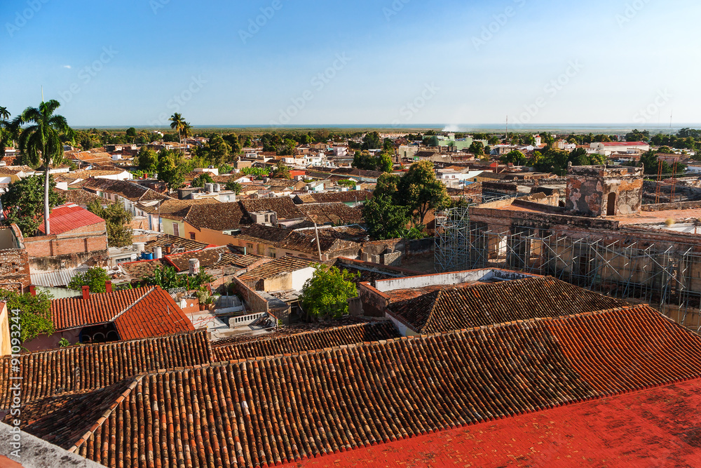 Colonial town cityscape of Trinidad, Cuba. UNESCO World Heritage Site.