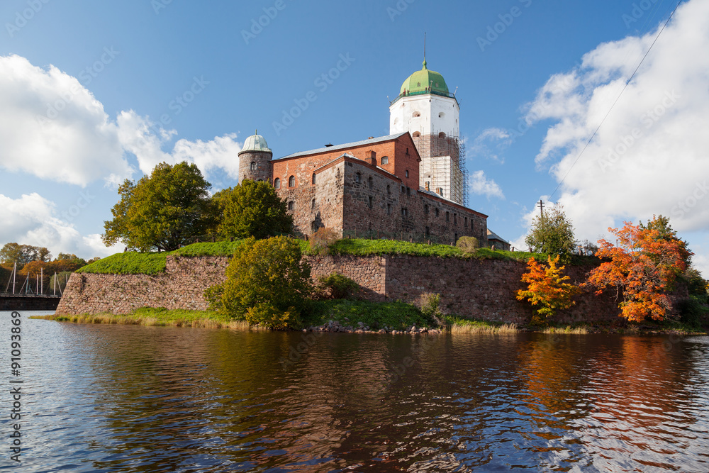 St Olov castle, medieval Swedish castle in Vyborg, Russia