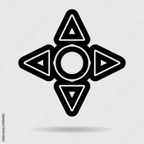 Flat line arrow icon for web and user interface design Free Download Flat line arrow icon for web and user interface design - GFXLoad