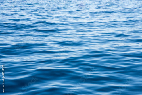 Ocean water waves blue sea distant © velezco