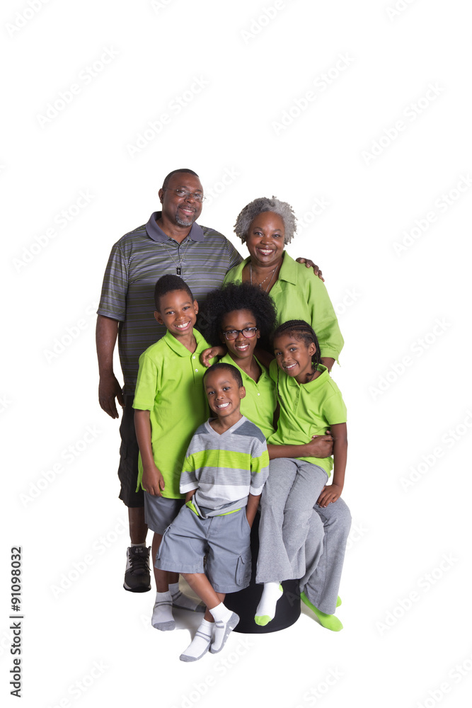 Grandparents and their 4 grandchildren