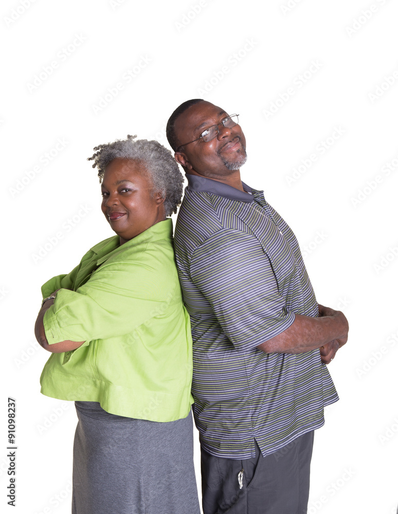 Obraz premium Portrait of an older couple standing close