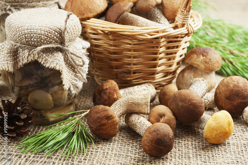 Canned mushrooms