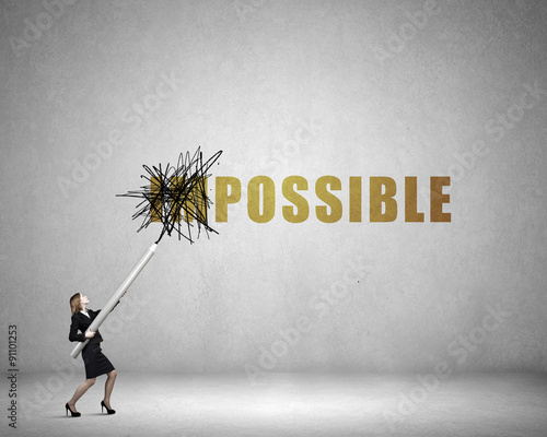 Plakat Nothing is impossible