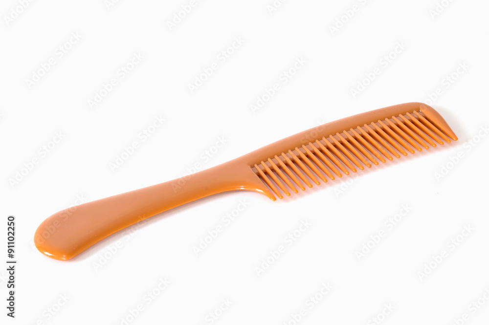 brown plastic comb brown plastic comb