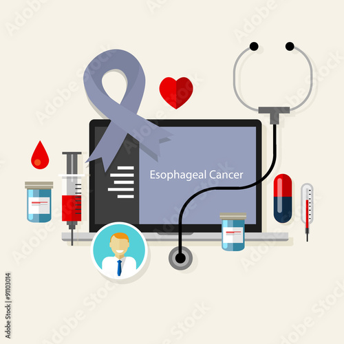 esophageal cancer medical ribbon treatment health disease  