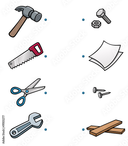 Vector Illustration of make the right choice and connect the dots