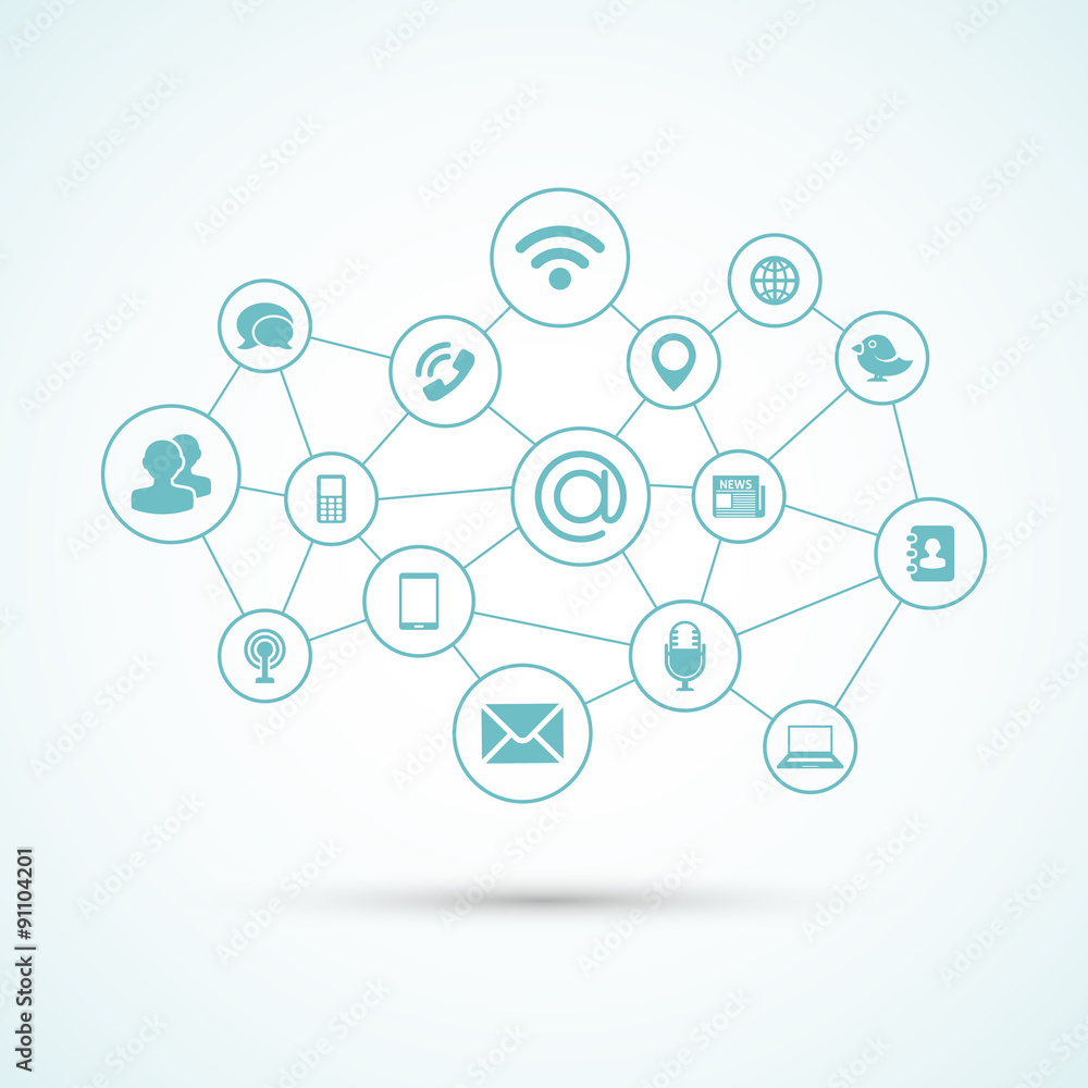 Social media network icons Social media network icons