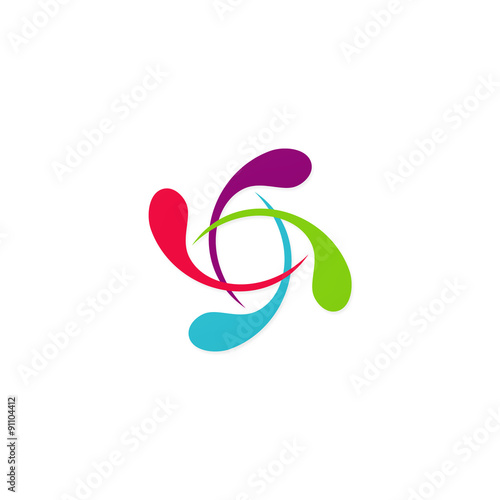 circle colorful abstract beauty logo © danny_pic