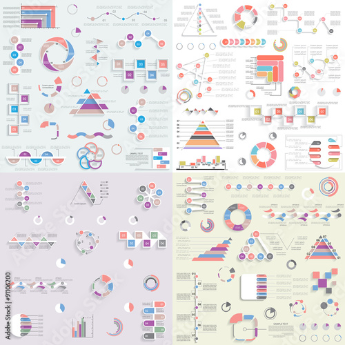 Big set of different infographic elements 3