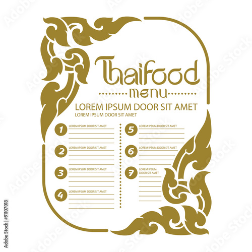 Thai Art Background vector