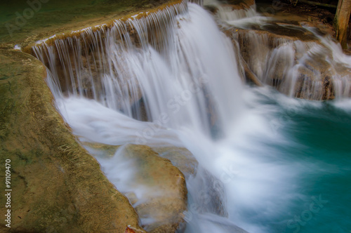 Fototapeta Naklejka Na Ścianę i Meble -  Huay Mae Kamin Waterfall National Park, Kanchanaburi