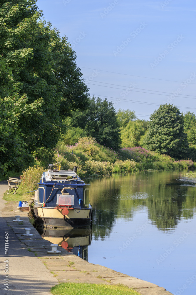 barge on the canal