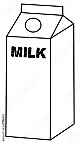 blank milk box