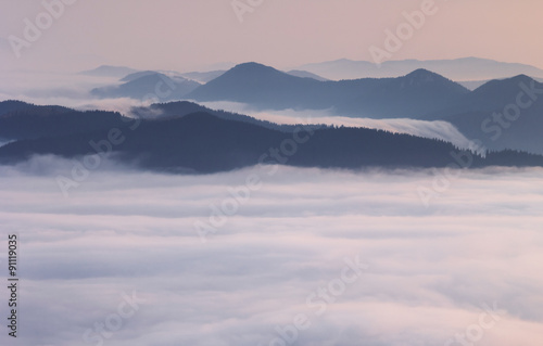 Misty mountains © bymandesigns
