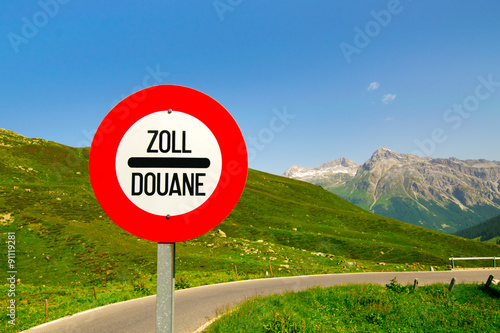 Grenzübergang  Zoll -  Douane 1