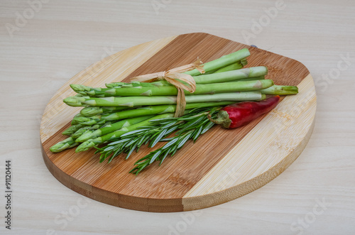Raw asparagus