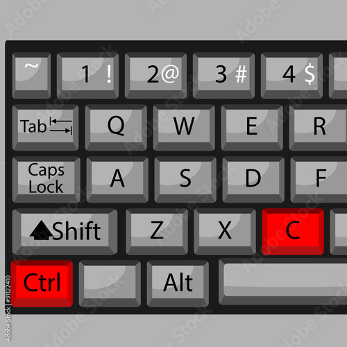 Combination of buttons to copy
