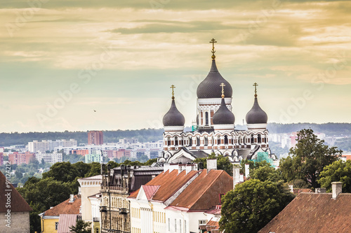 Tallinn, Estonia at the old city.