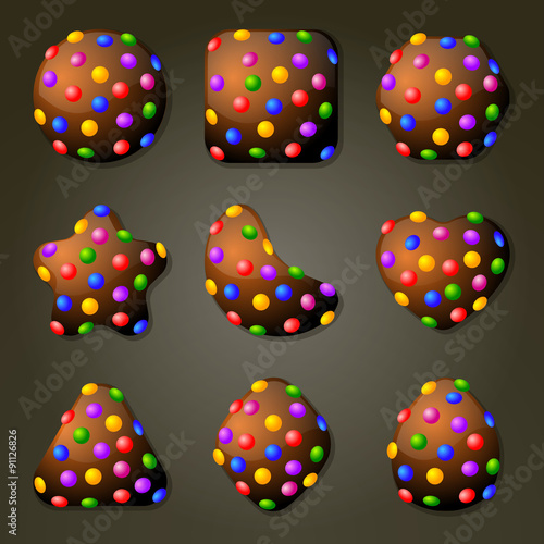 Chocolate Candies For Match Three Game