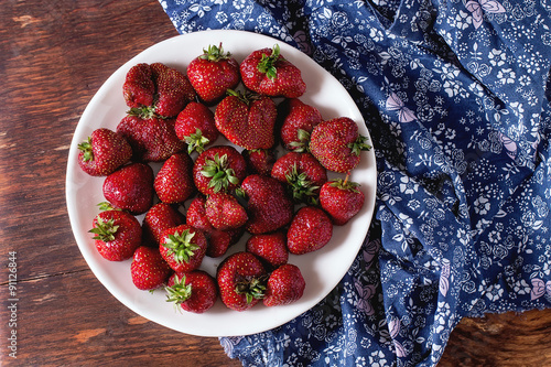 Fresh garden strawberries