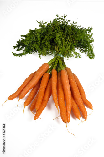 carrots with white background photo