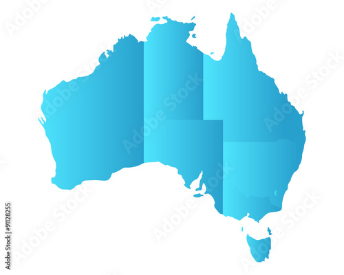Karte von Australien