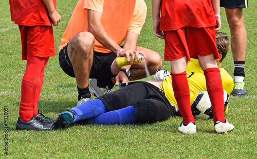Injury on the soccer field © majorosl66