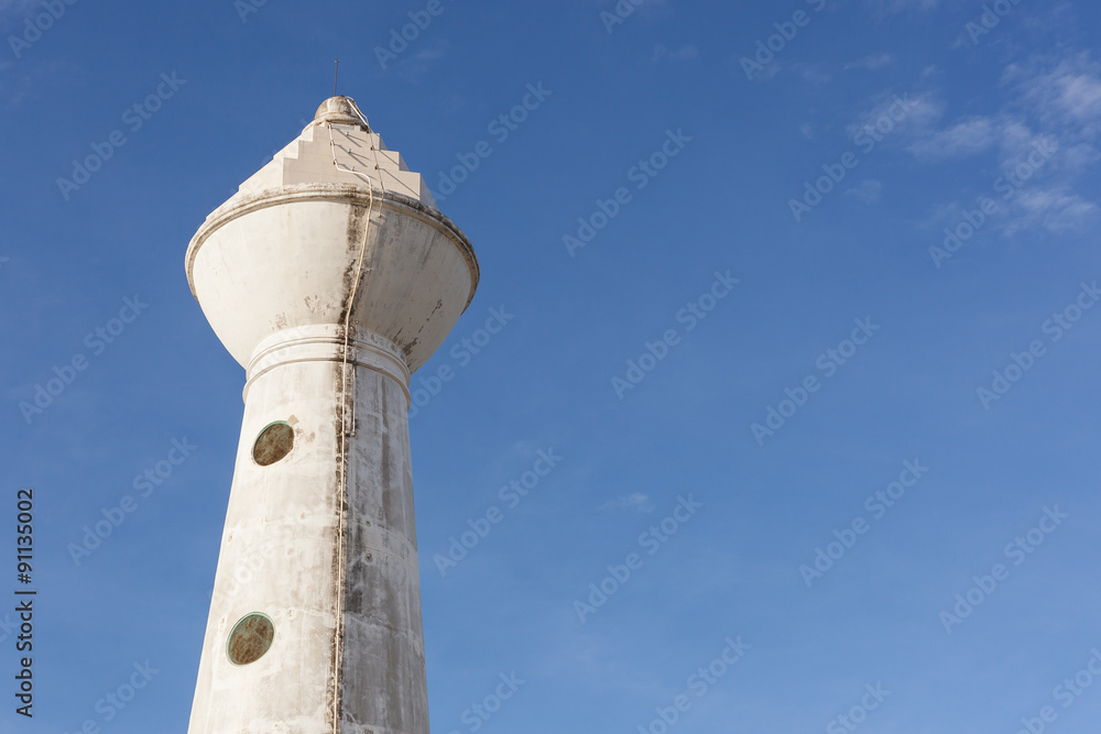 Old dirty watch tower