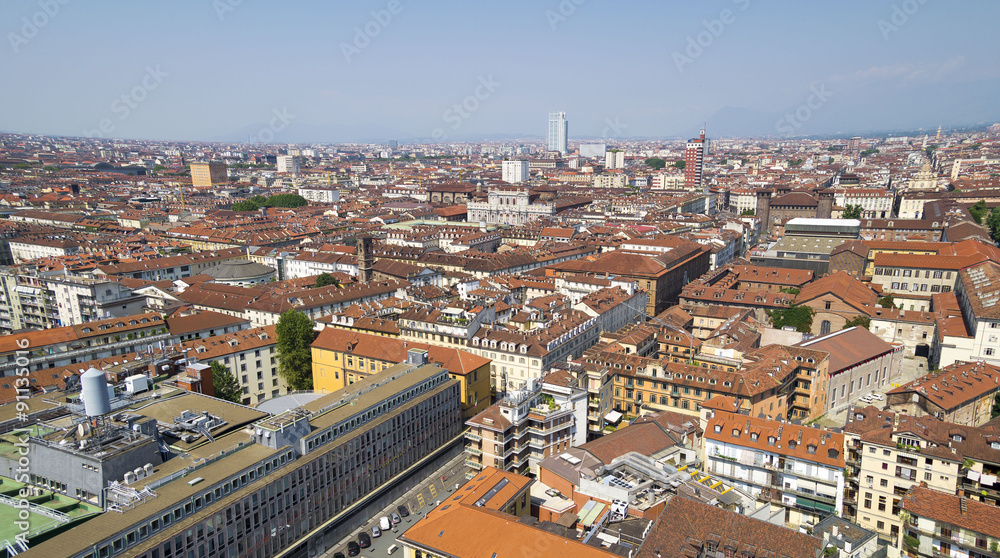Turin , Italy - skyline view, seen from Mole Antonelliana 