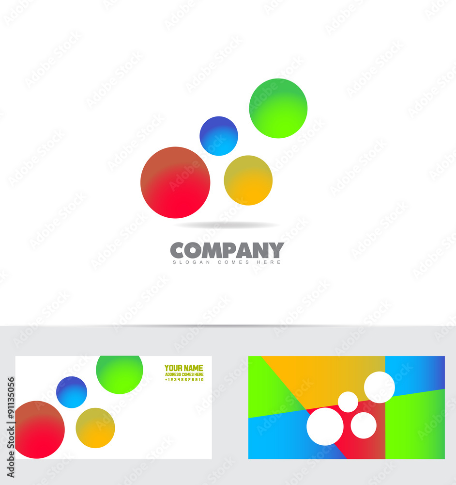 Bubble colors logo