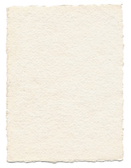 Thick Textured Paper Isolated on White