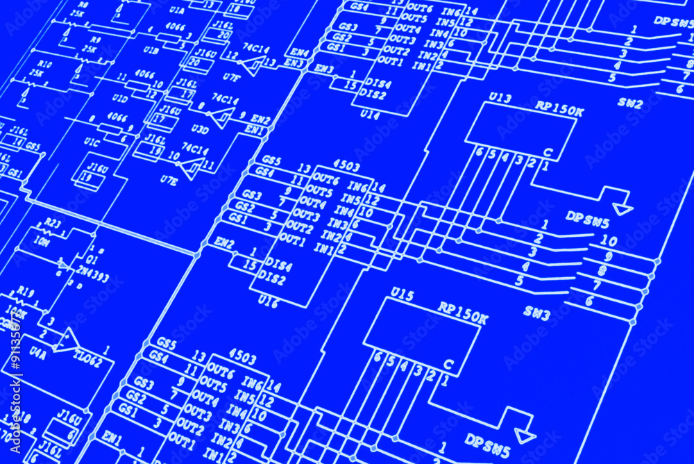 Electric Blue Schematic Electric Blue Schematic