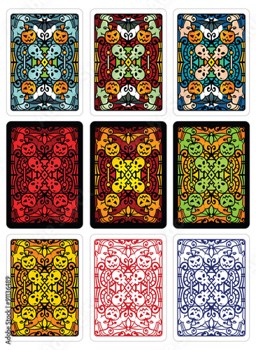 Halloween Playing Card Back Design